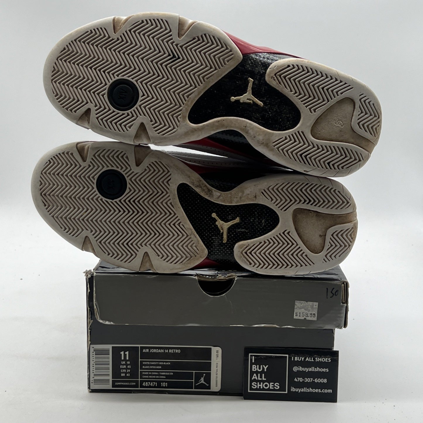 Size 11 - Air Jordan 14 Retro 2012 Candy Cane (487471-101)