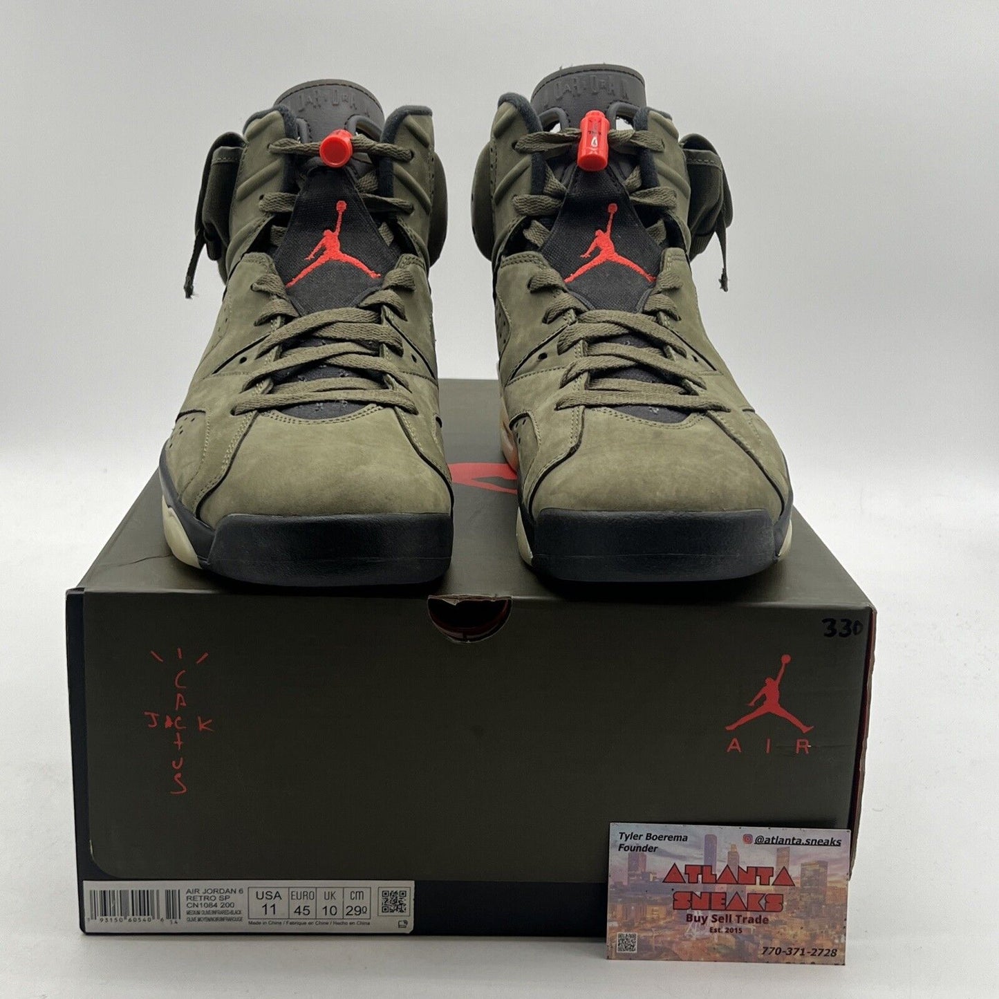 Size 11 - Air Jordan 6 Retro x Travis Scott Mid Olive (CN1084-200)