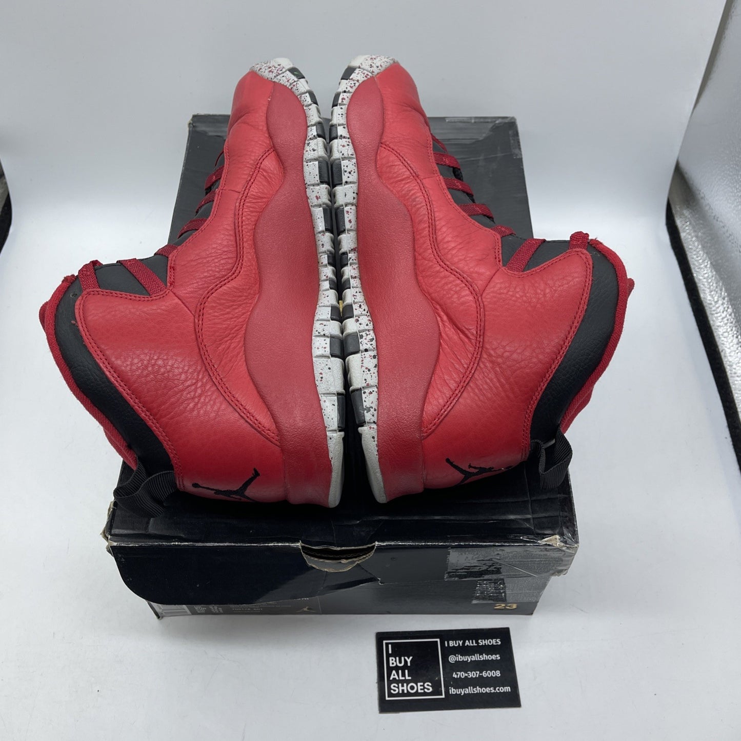 Size 10.5 - Air Jordan 10 Retro Bulls Over Broadway Red Black (705178-601)