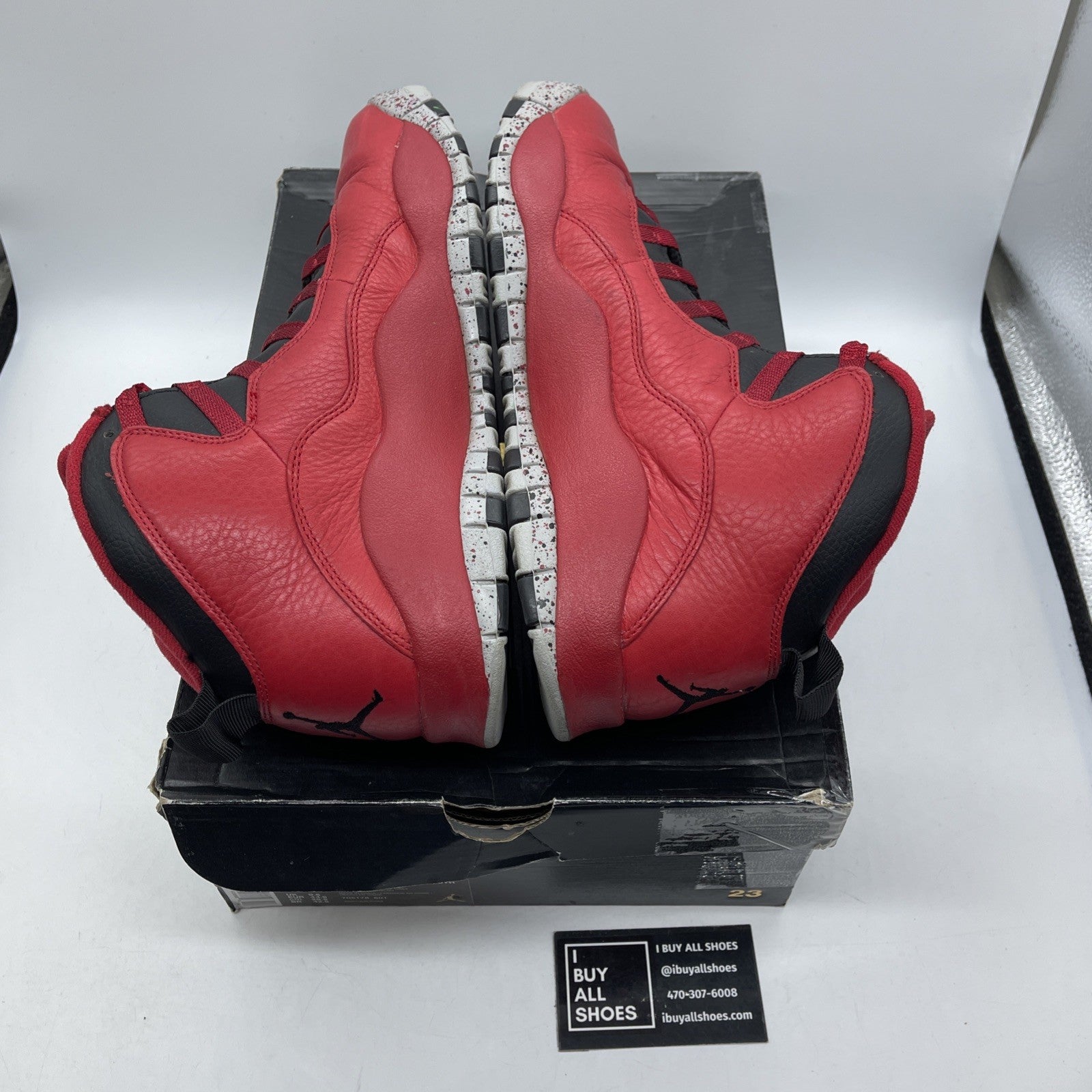 Size 10.5 - Air Jordan 10 Retro Bulls Over Broadway Red Black (705178-601)