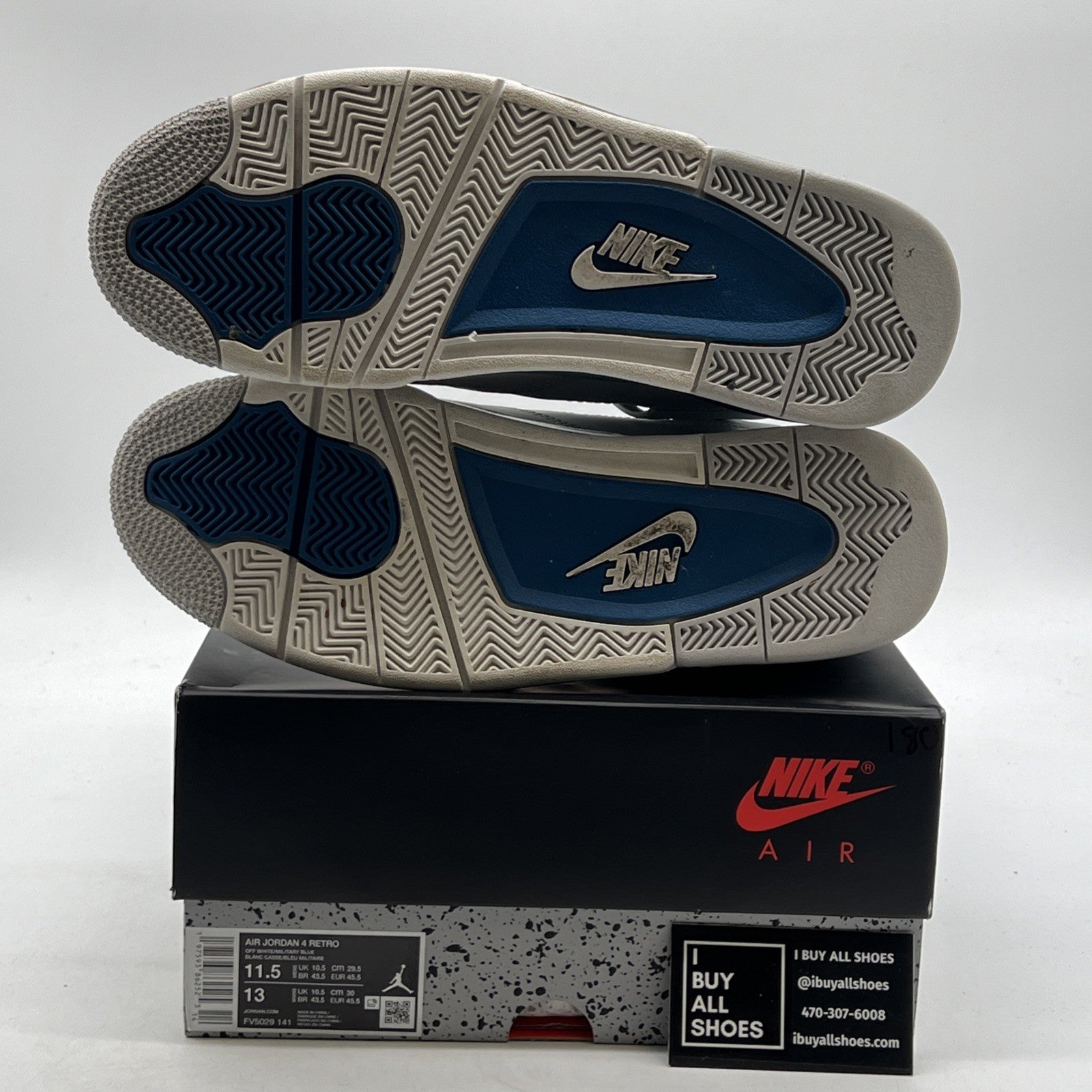 Size 11.5 - Air Jordan 4 Retro 2024 Military Blue (FV5029-141)