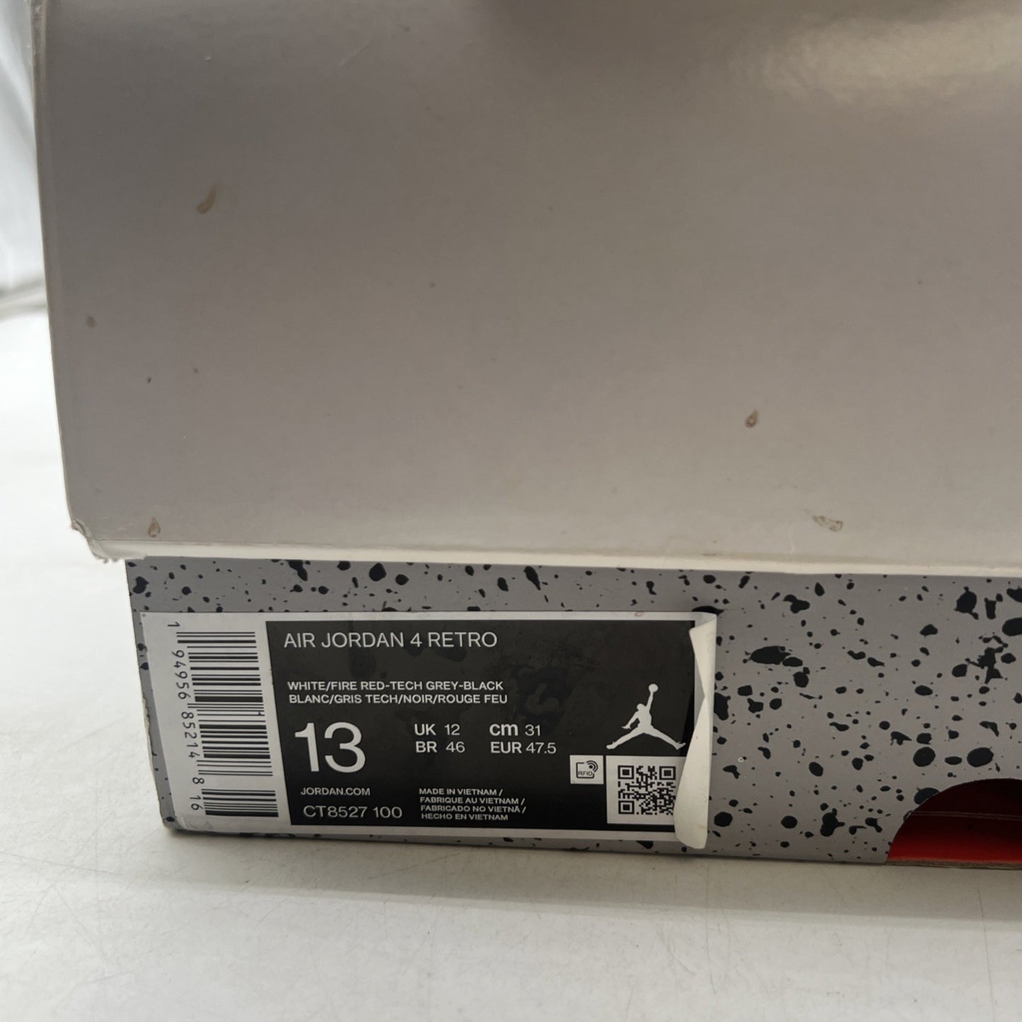 Size 13 - Air Jordan 4 Retro Mid White Oreo (CT8527-100)