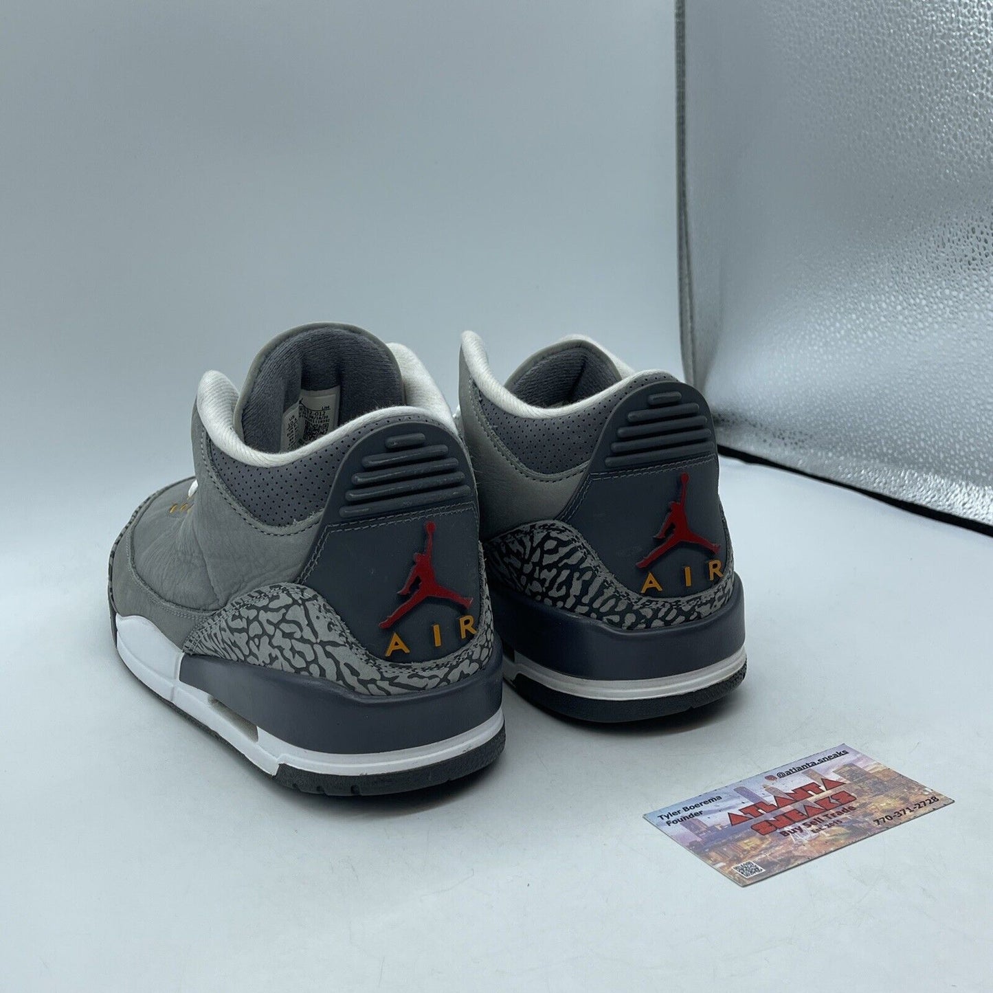 Size 10.5 - Jordan 3 Retro Mid Cool Grey Suede Leather White (CT8532-012)