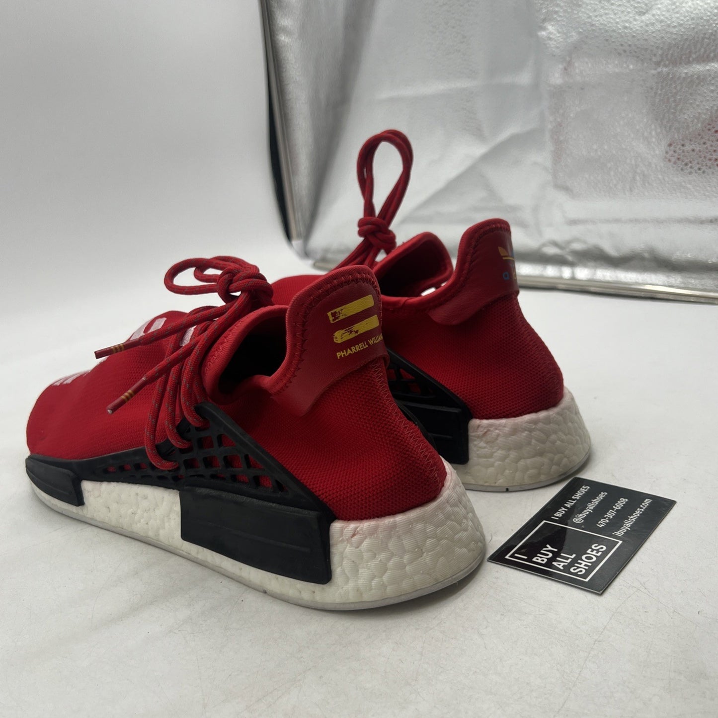 Size 13 - Adidas Pharrell x NMD Human Race Red (BB0616)