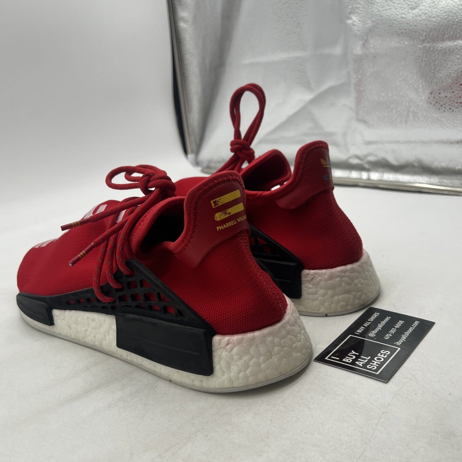 Size 13 - Adidas Pharrell x NMD Human Race Red (BB0616)