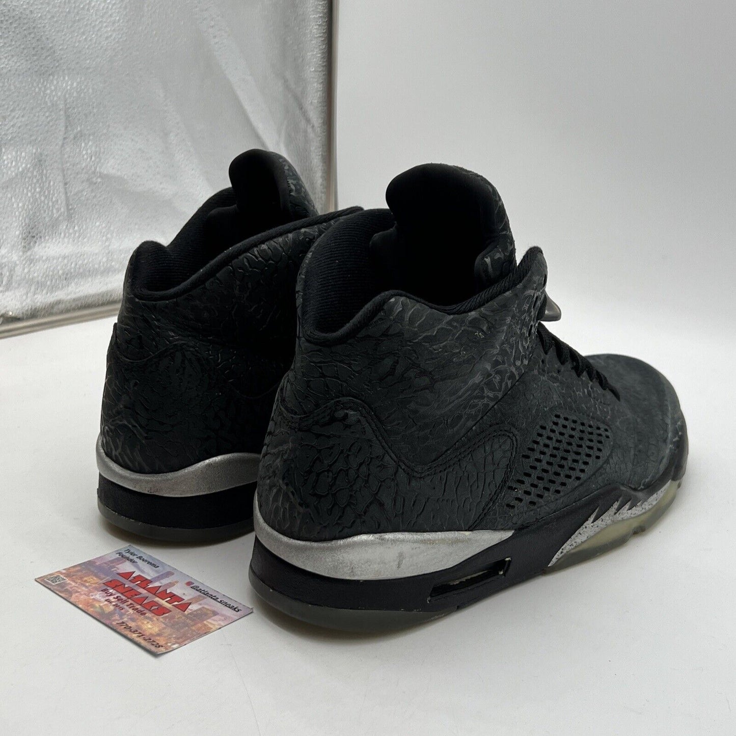 Size 11.5 - Air Jordan 5 Retro 3Lab5 Elephant Print Grey Leather (599581-003)