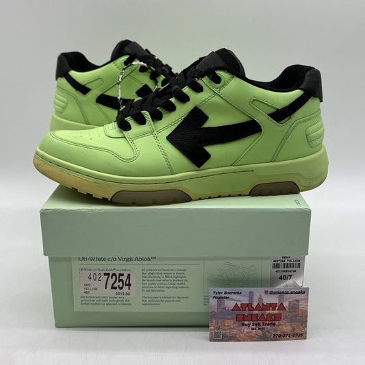 Size 7 - Off-White Out of Office Off White Fluo Green Black Icy Sole Sz 40 Eu