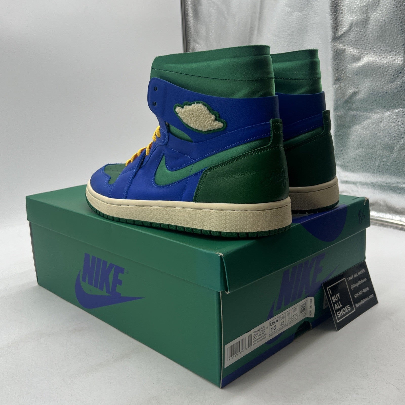 Size 10 - Aleali May x Air Jordan 1 Zoom Comfort High Califia W (DJ1199-400)