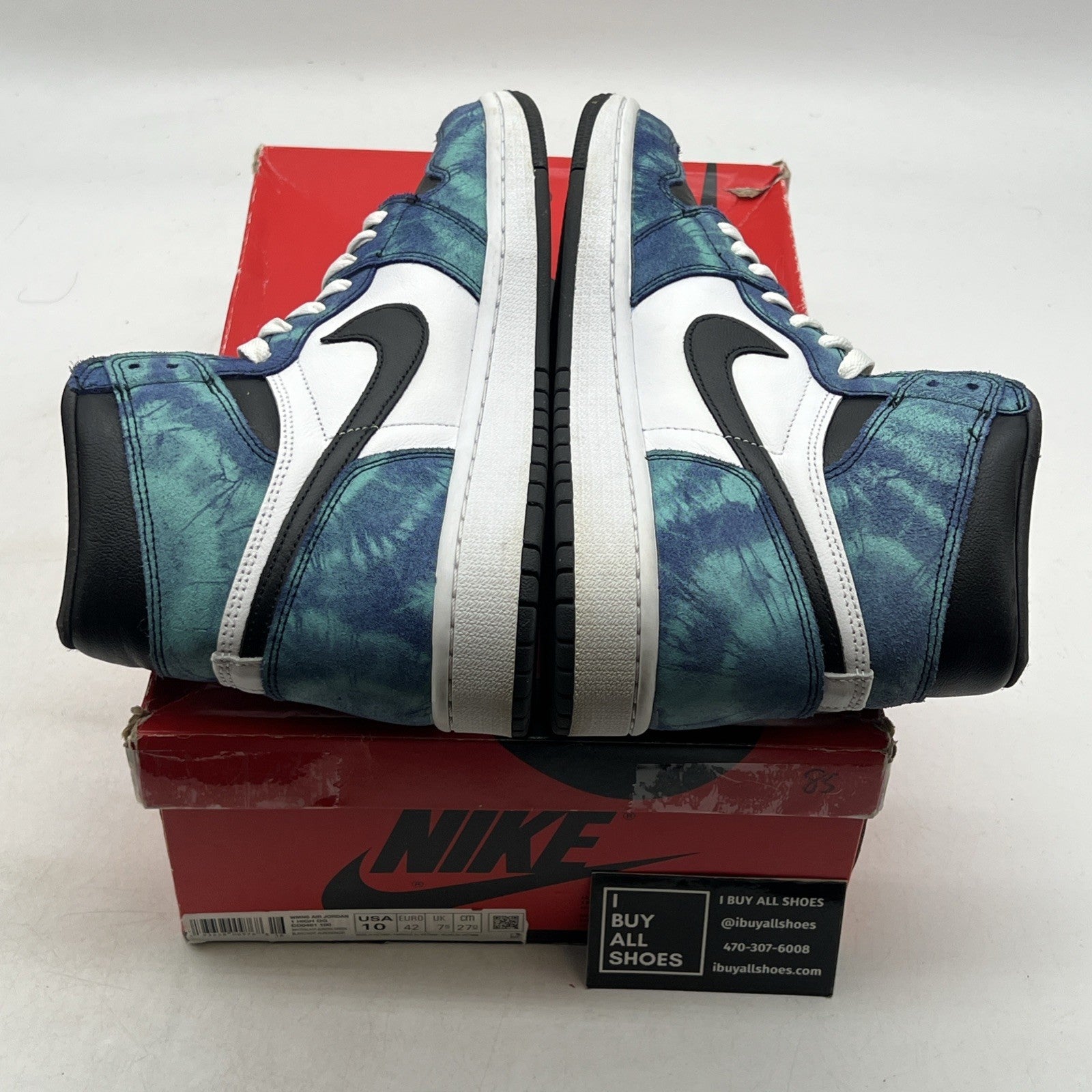 Size 10 - Air Jordan 1 Retro OG High Tie-Dye W (CD0461-100)