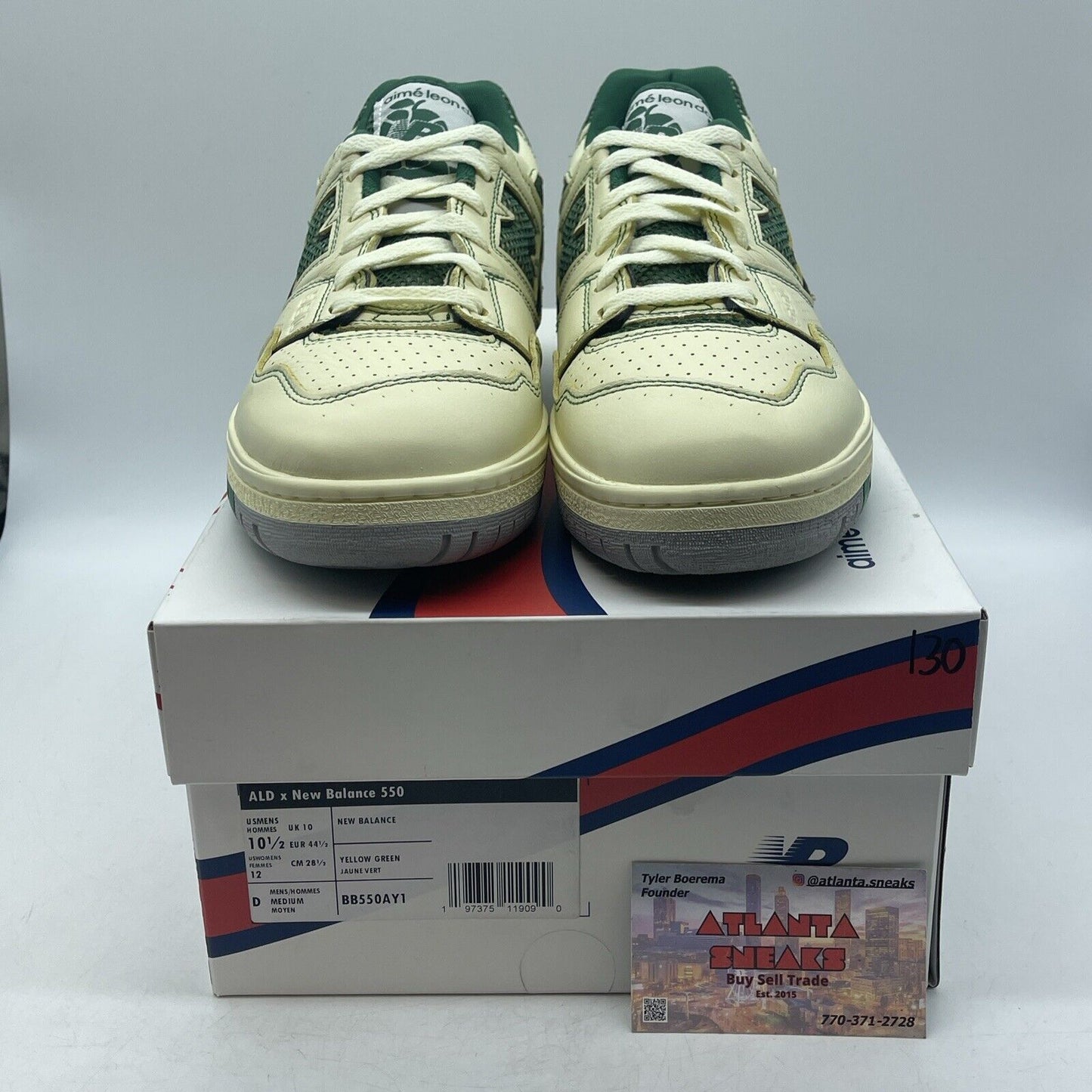 Size 10.5 - New Balance Aimé Leon Dore x 550 Masaryk Classic Pine (BB550AY1)