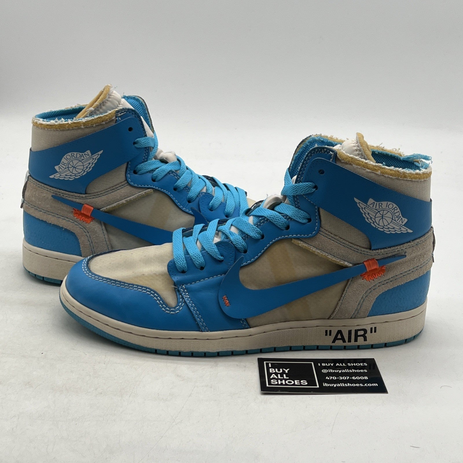 Size 10.5 - Air Jordan 1 Retro OG x Off-White High UNC (AQ0818-148)