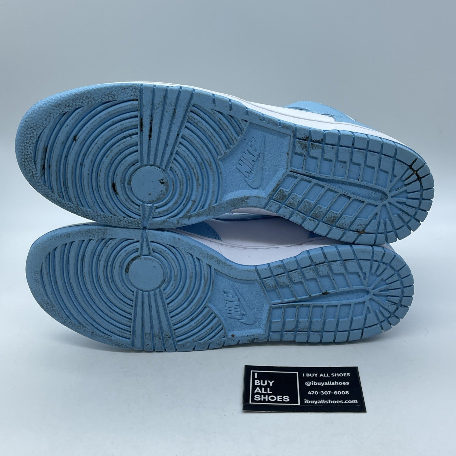 Size 12 - Nike Dunk High Blue Chill White Yellow Leather (DD1399-401)