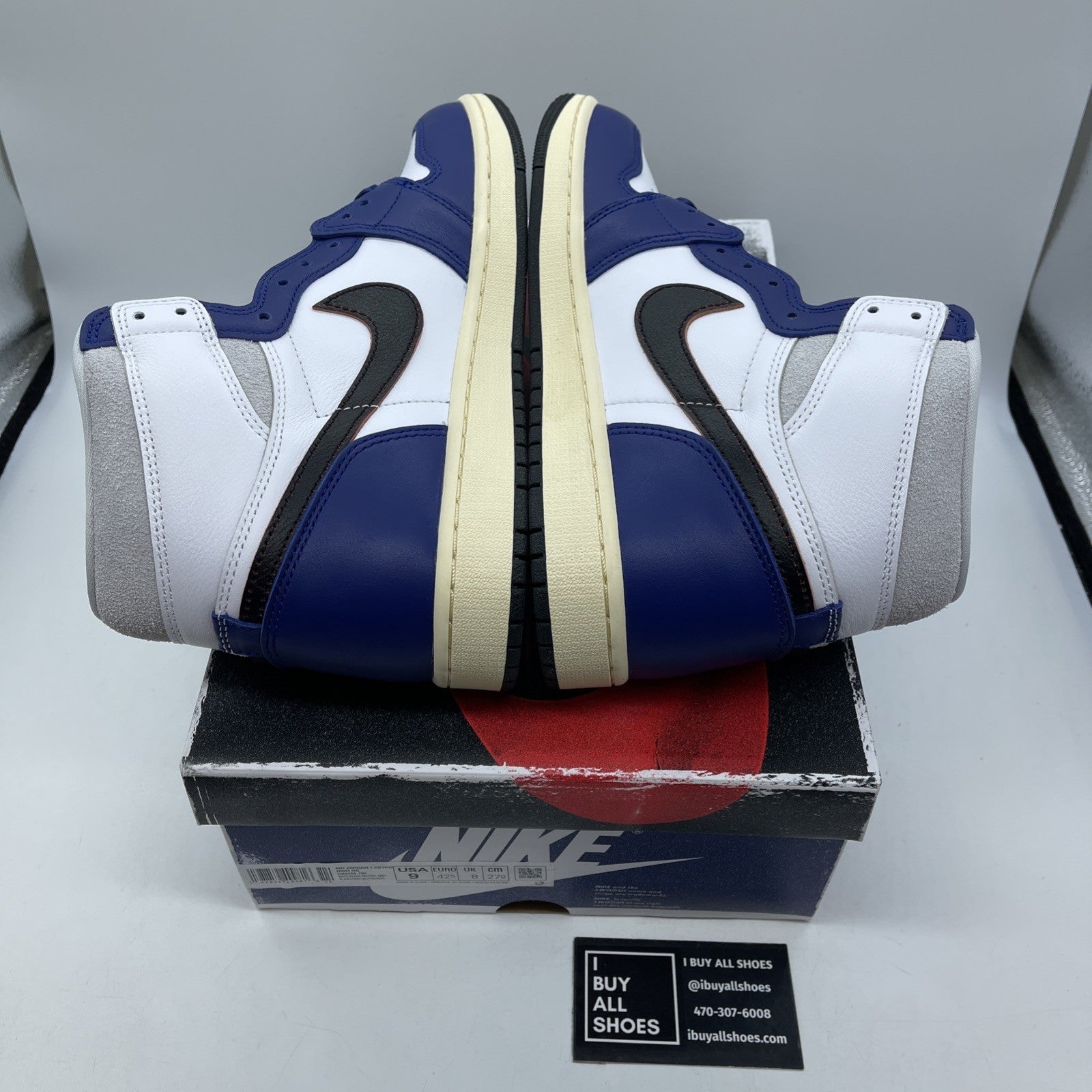 Size 9 - Air Jordan 1 Retro OG High Rare Air Deep Royal Blue (DZ5485-100)