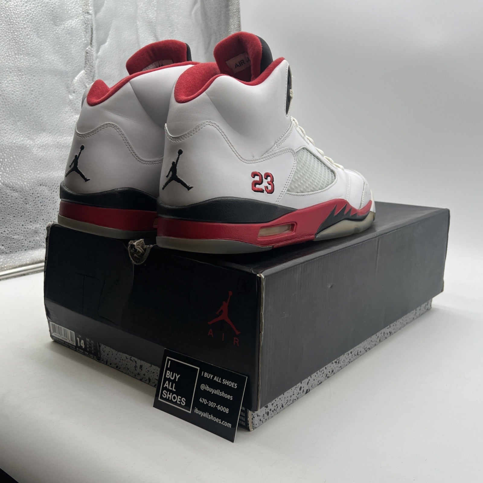 Size 14 - Air Jordan 5 Retro 2013 Fire Red (136027-120)