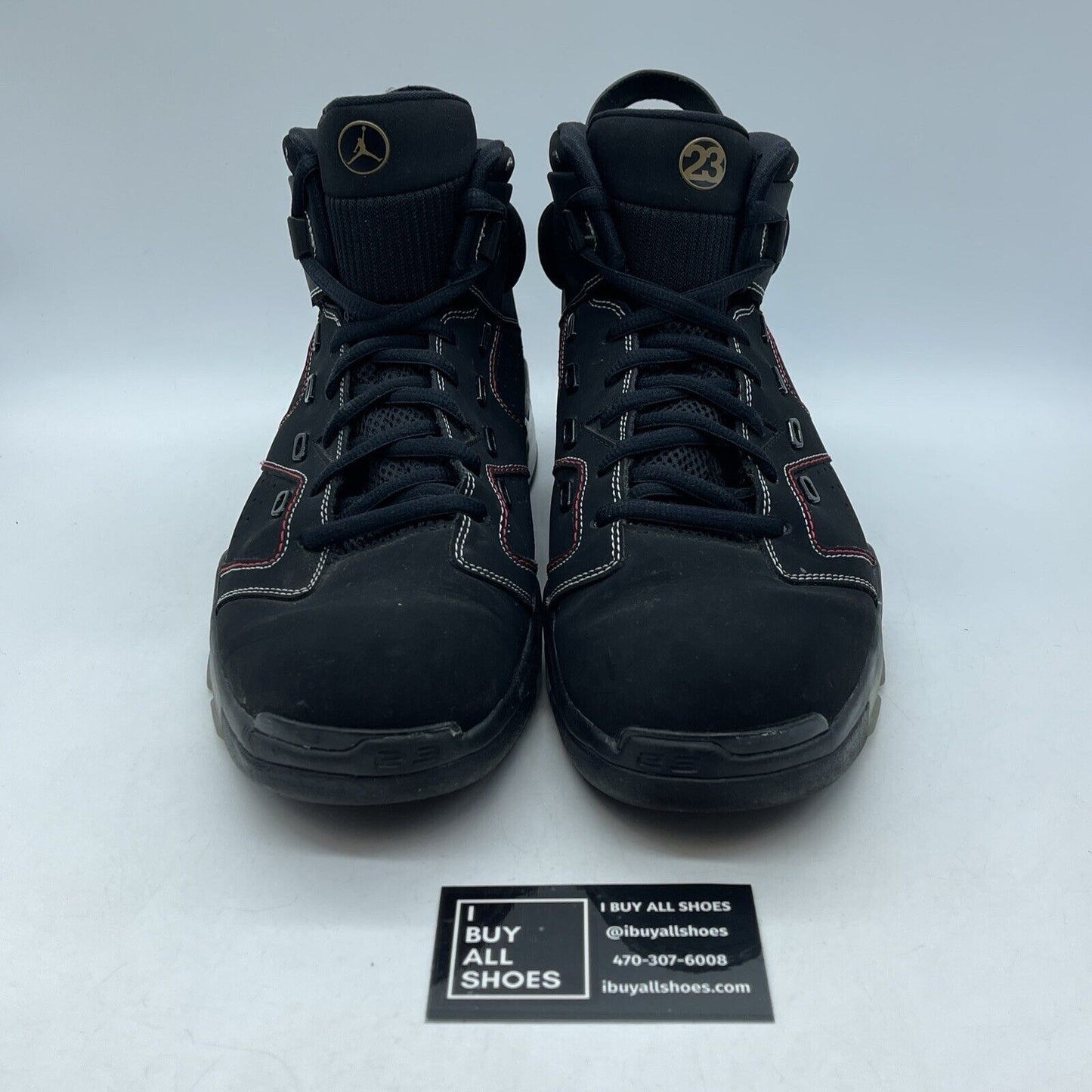 Size 12 - Air Jordan 6-17-23 Black University Red Suede Leather (DC7330-003)