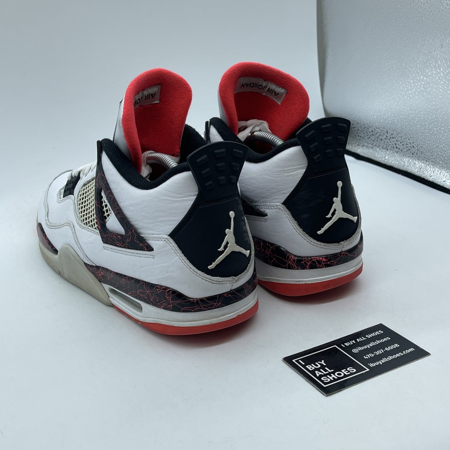 Size 11 - Jordan 4 Retro Pale Citron, Bright Crimson 2019 Leather (308497-116)