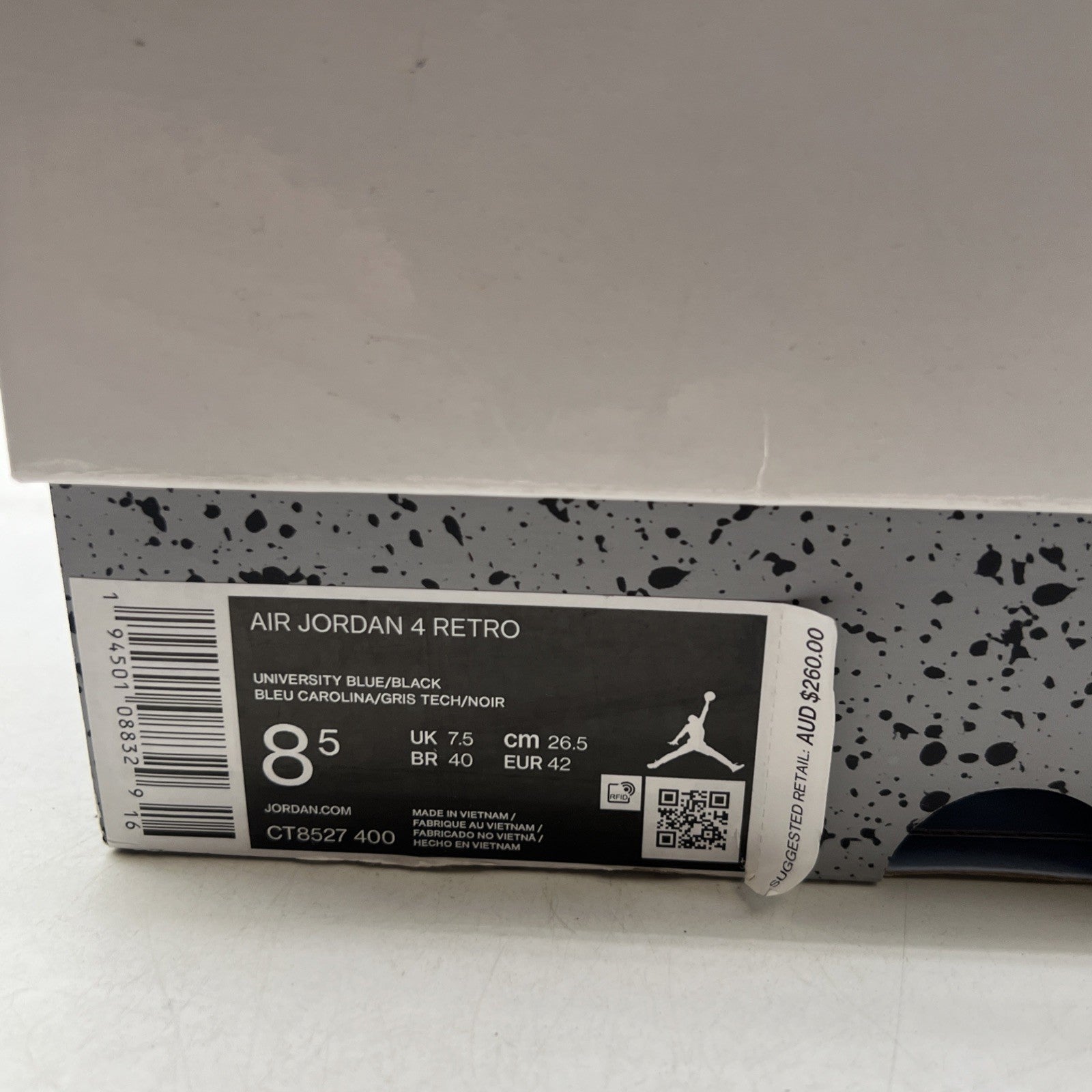 Size 8.5 - Air Jordan 4 Retro Mid University Blue (CT8527-400)