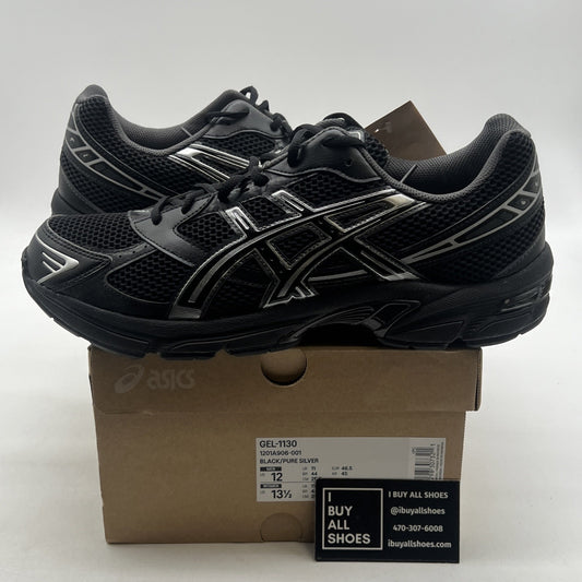 Size 12 - ASICS Gel 1130 Black Pure Silver (1201A906-001)