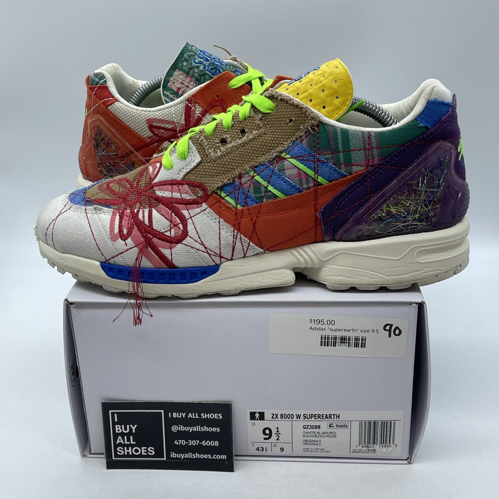 Size 9.5 - adidas Sean Wotherspoon x ZX 8000 A-ZX Series - Super Earth (GZ3088)