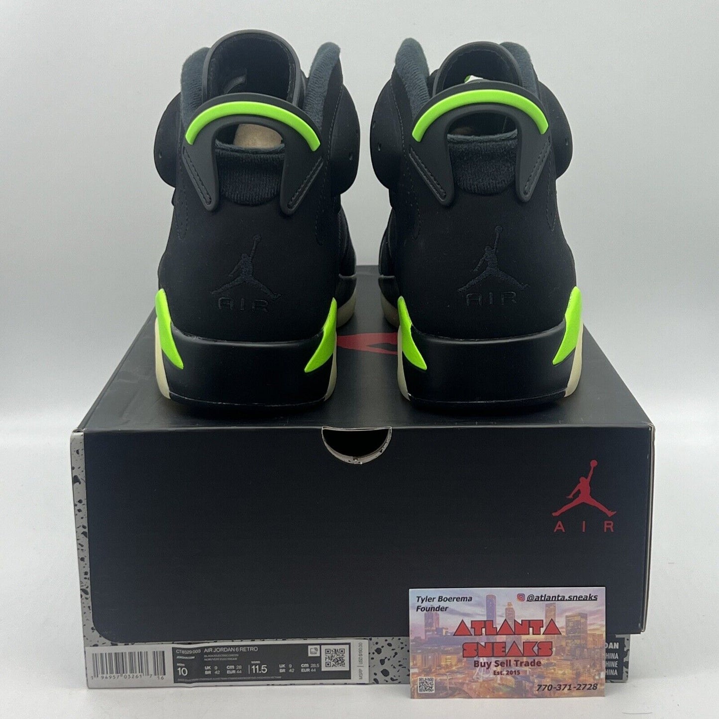 Size 10 - Jordan 6 Retro Electric Green 2021 Brand New Og All