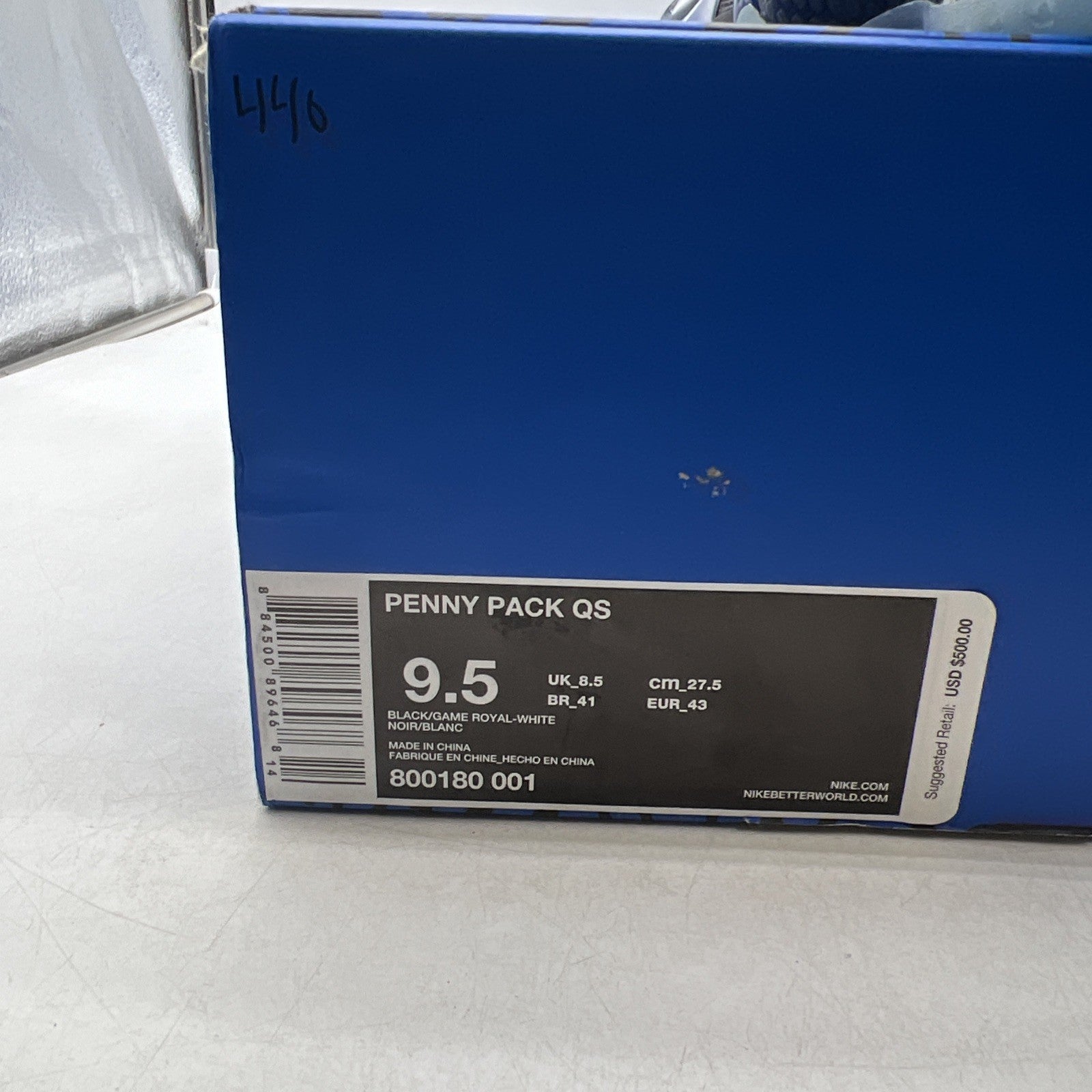 Size 9.5 - Nike Air Penny QS Sharpie Pack (800180-001)