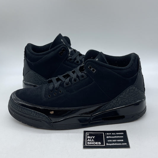 Size 13 - Air Jordan 3 Retro 2025 Black Cat Suede Leather (CT8532-001)