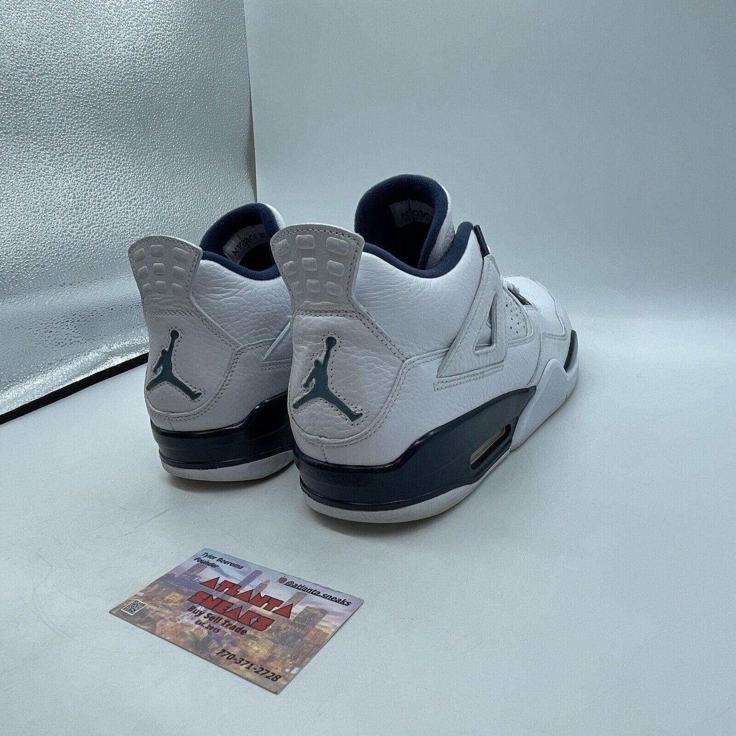 Size 11 - Air Jordan 4 Retro LS Columbia Blue White Leather (314254-107)