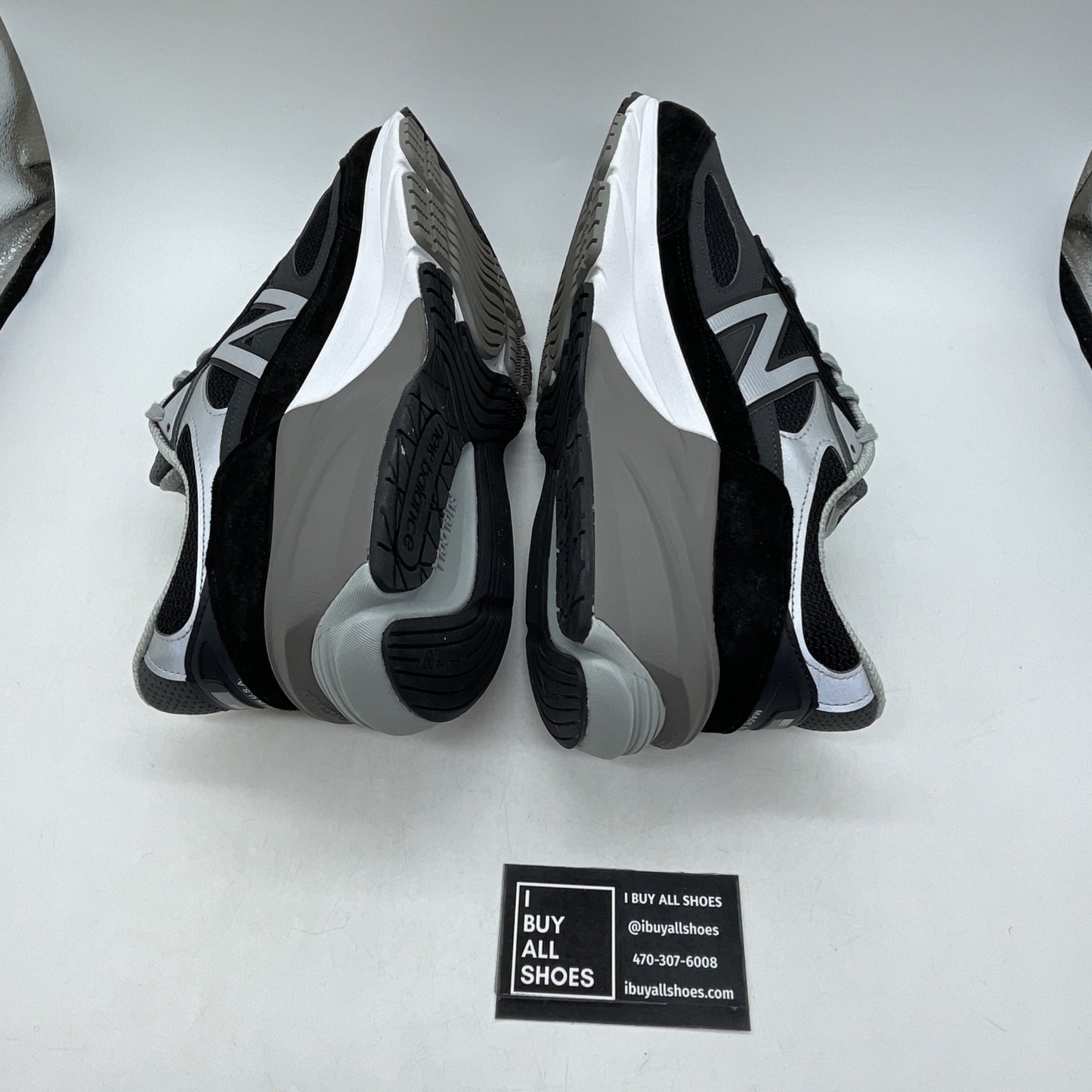 Size 12 - New Balance 990v6 Made in USA Black Silver (M990BK6)
