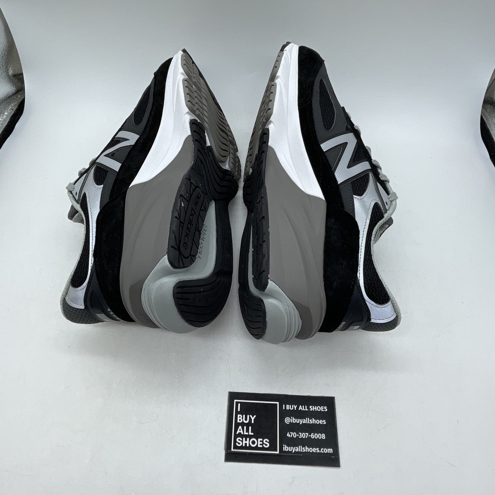 Size 12 - New Balance 990v6 Made in USA Black Silver (M990BK6)