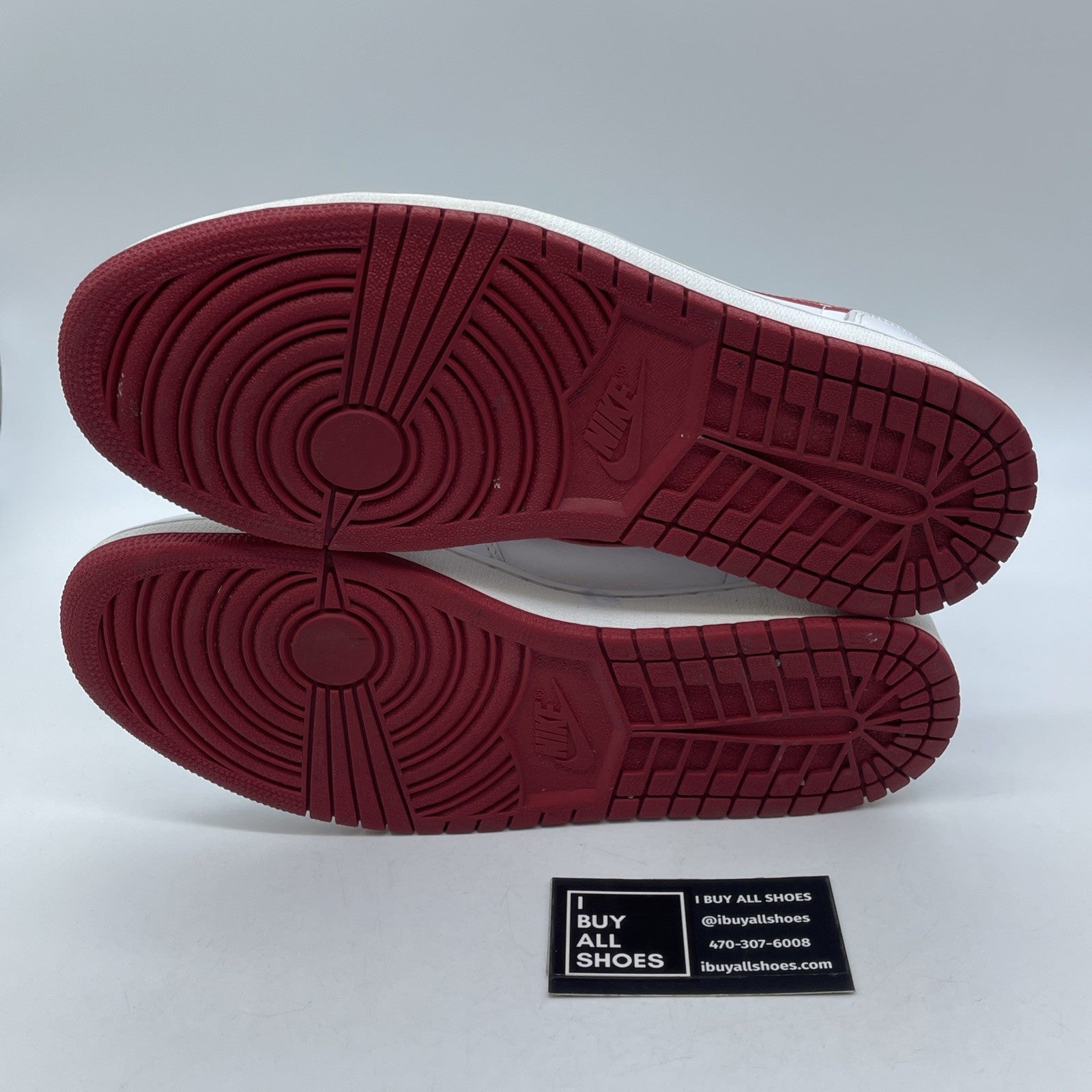 Size 9.5 - Air Jordan 1 Retro OG Low Varsity Red White Leather (705329-101)