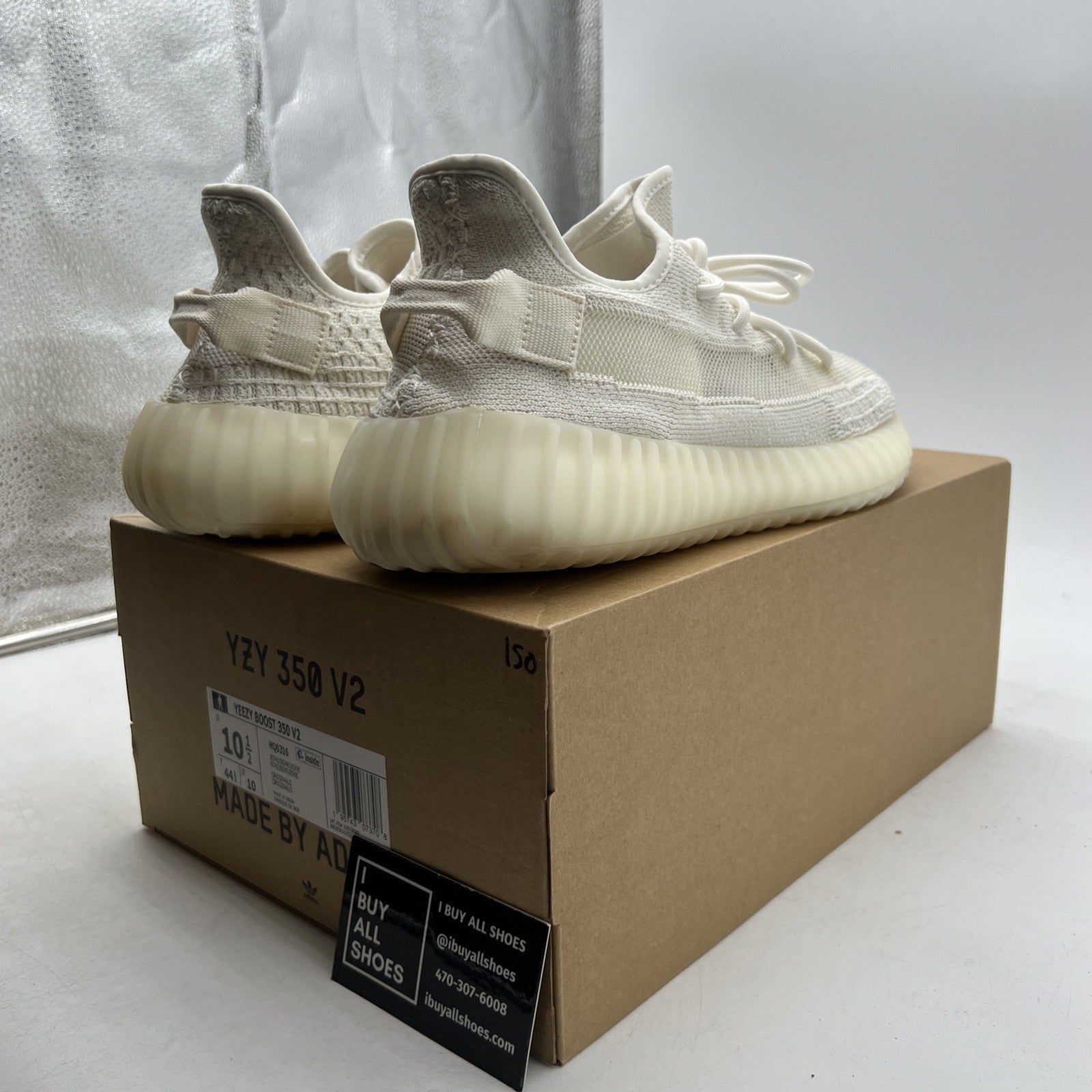 Size 10.5 - adidas Yeezy Boost 350 V2 Low Bone (HQ6316)