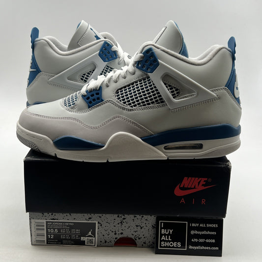 Size 10.5 - Air Jordan 4 Retro 2024 Military Blue (FV5029-141)