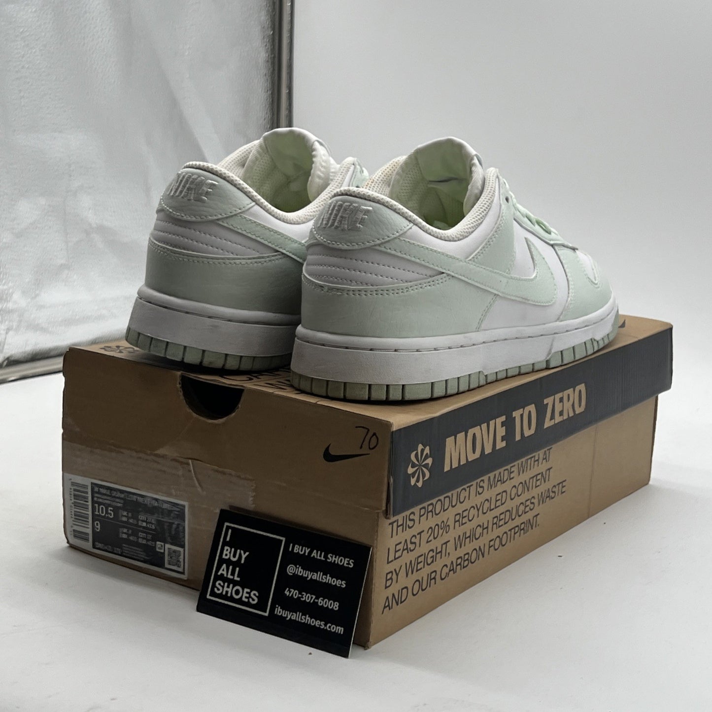 Size 10.5W - Nike Women’s Dunk Low Next Nature White Mint (DN1431-102)