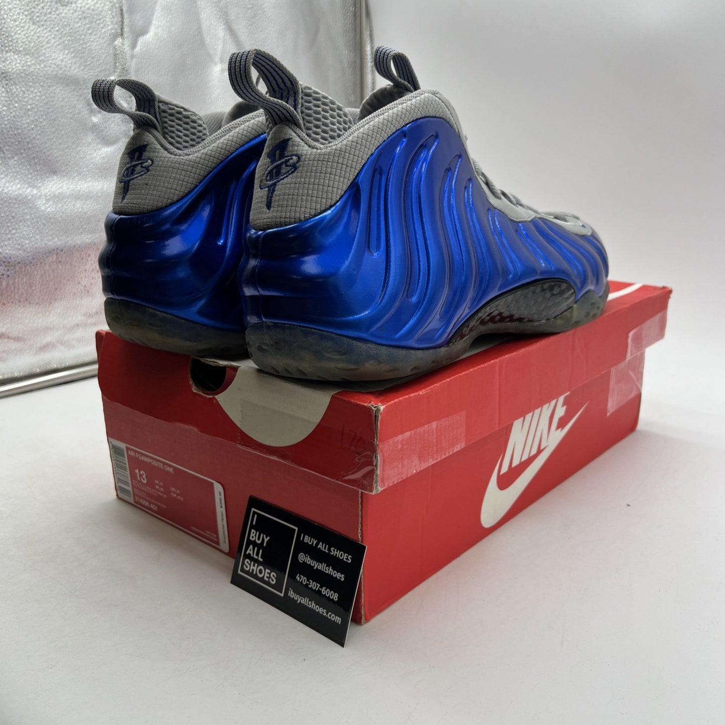Size 13 - Nike Air Foamposite One Sport Royal (314996-401)