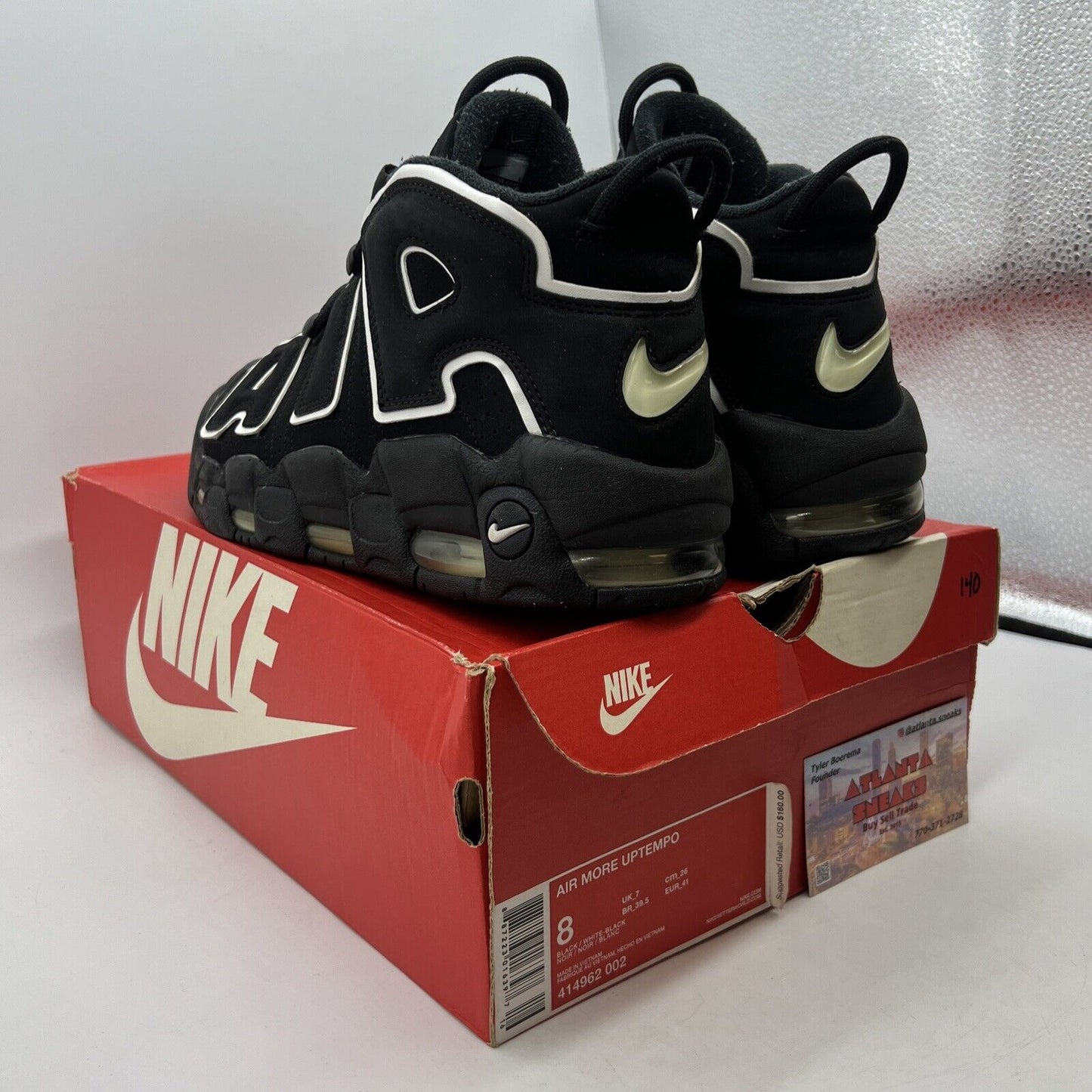 Size 8 - Nike Air More Uptempo Release 2016 Suede (414062-002)