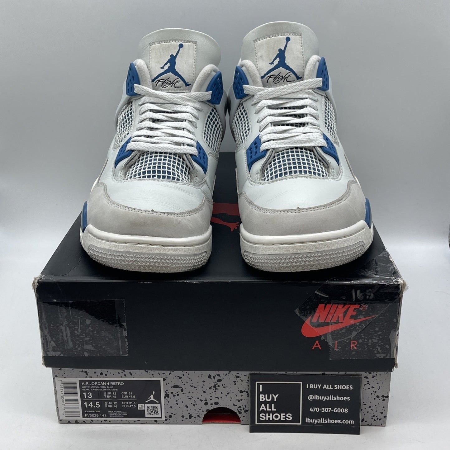 Size 13 - Air Jordan 4 Retro 2024 Military Blue (FV5029-141)