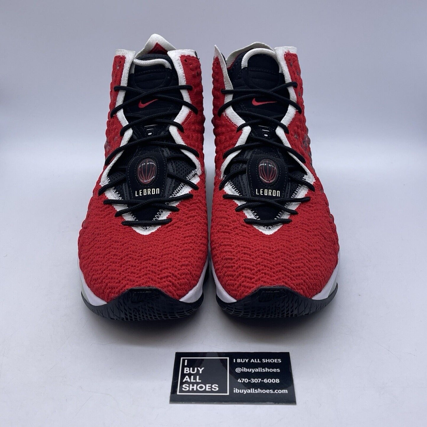 Size 13 - Nike LeBron 17 Air Max Uptempo Red White Black Suede (BQ3177-601)