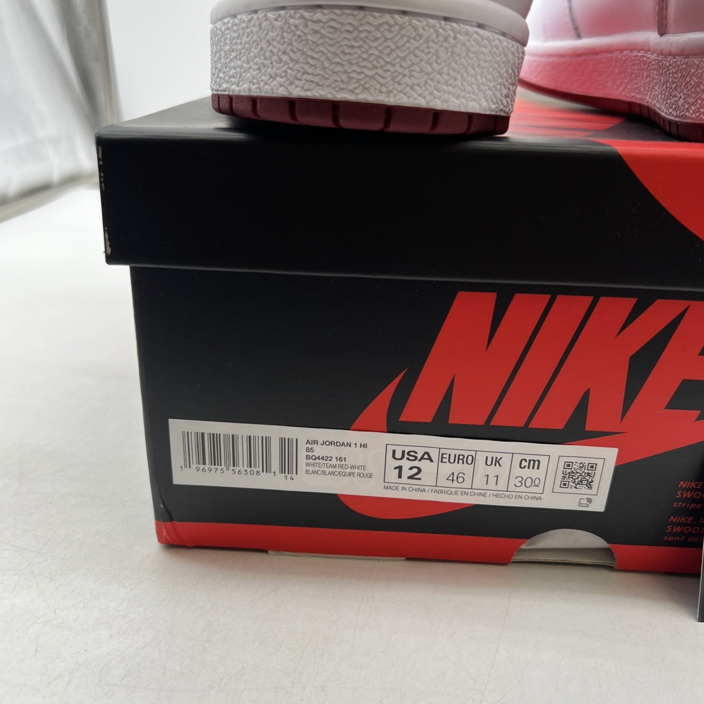 Size 12 - Air Jordan 1 Retro '85 OG High Metallic Burgundy (BQ4422-161)