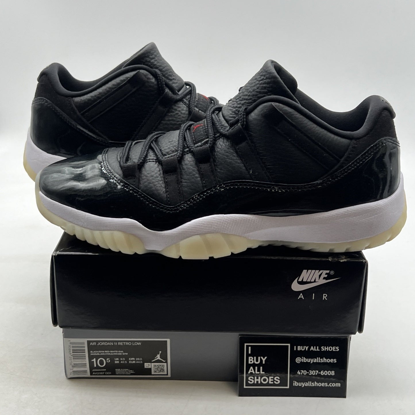 Size 10.5 - Air Jordan 11 Retro Low 72-10 (AV2187-001)