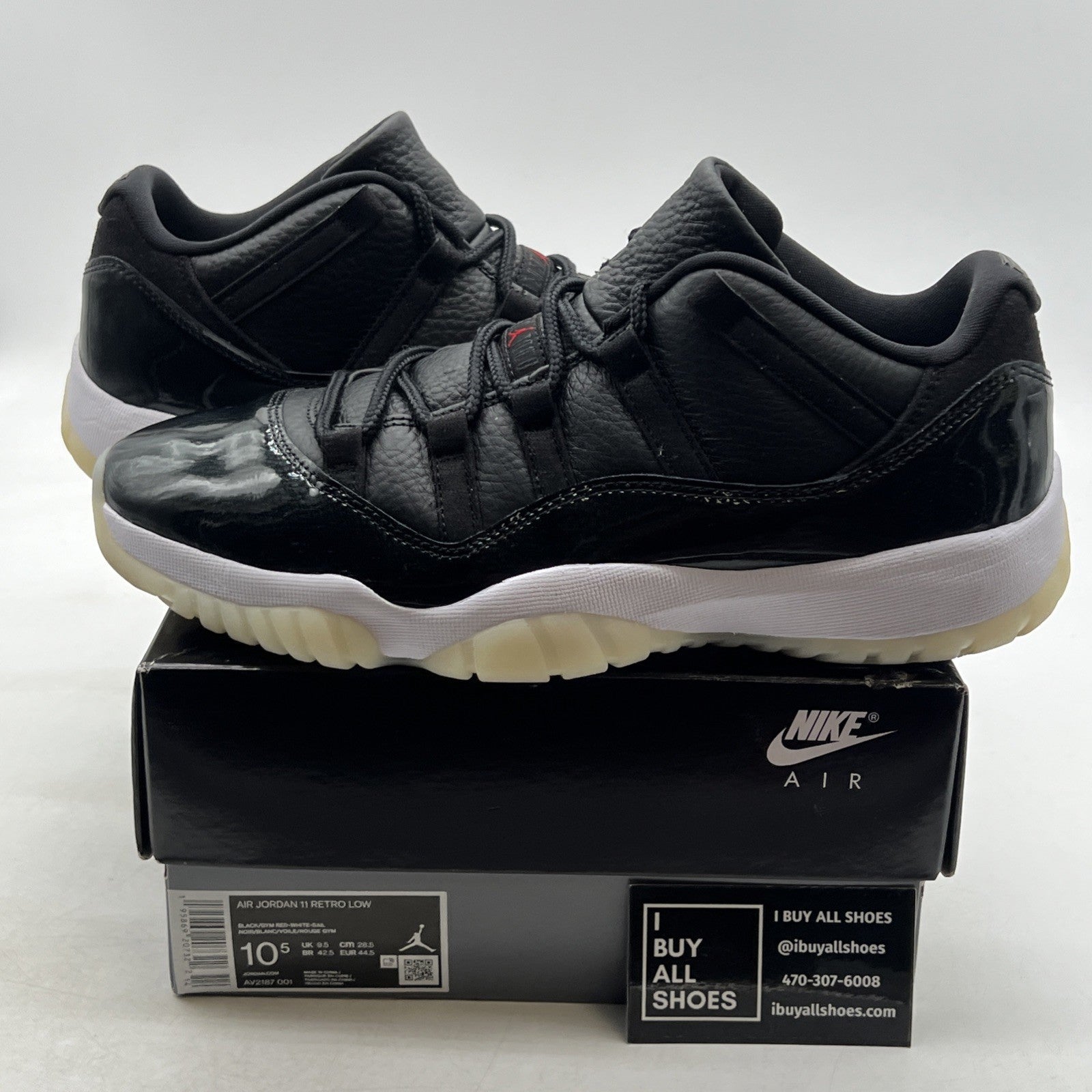 Size 10.5 - Air Jordan 11 Retro Low 72-10 (AV2187-001)