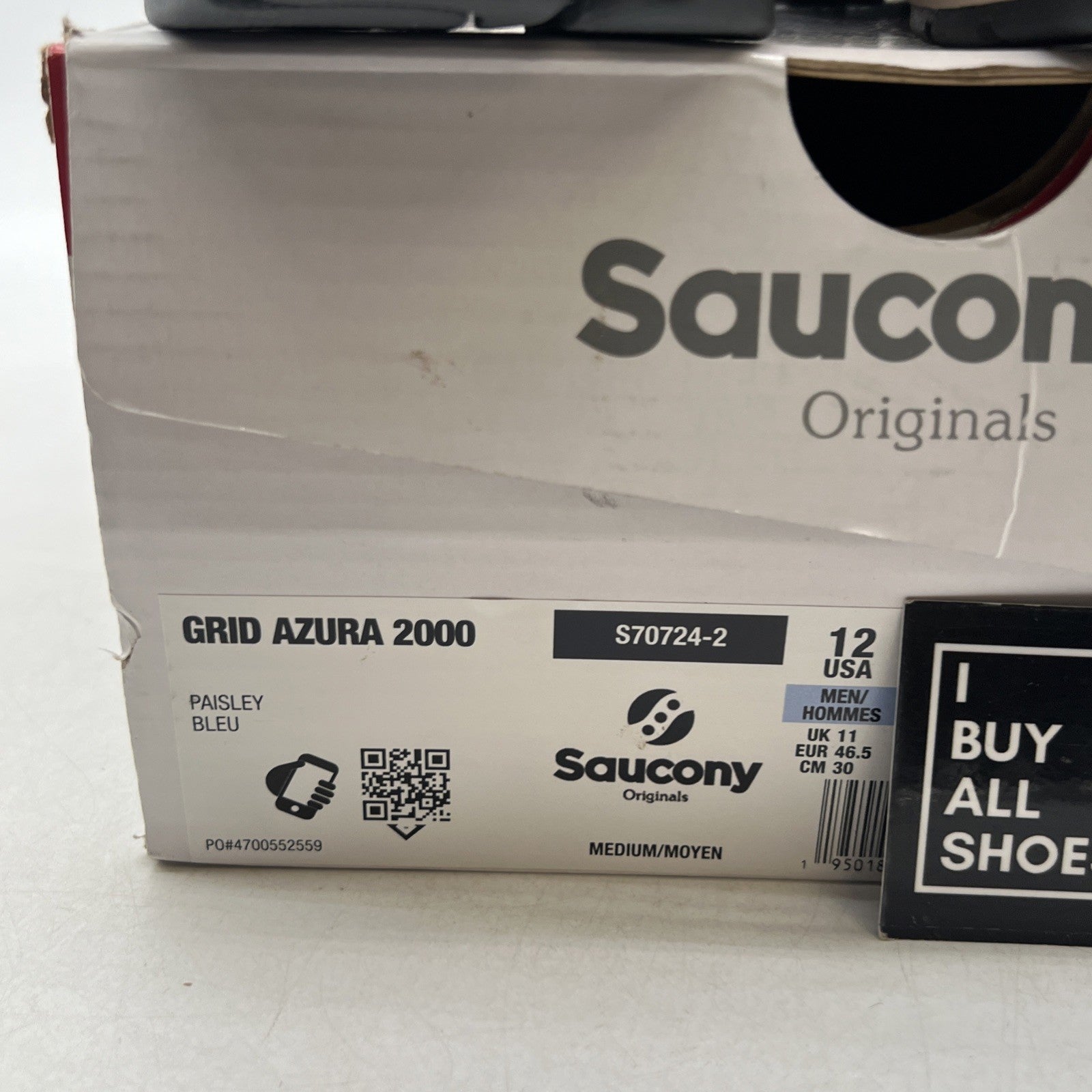 Size 12 - Saucony Grid Azura 2000 Paisley Multicolor Low Athletic (S70724-2)