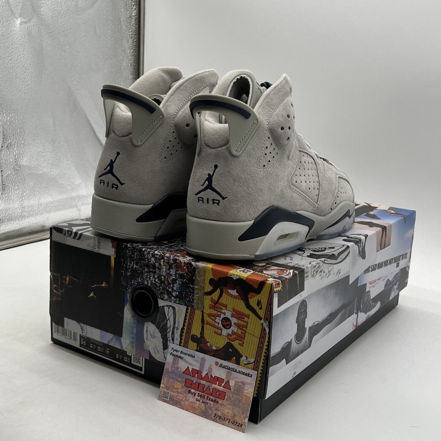 Size 9.5 - Jordan 6 Retro Mid Georgetown Suede Navy (CT8529-012)