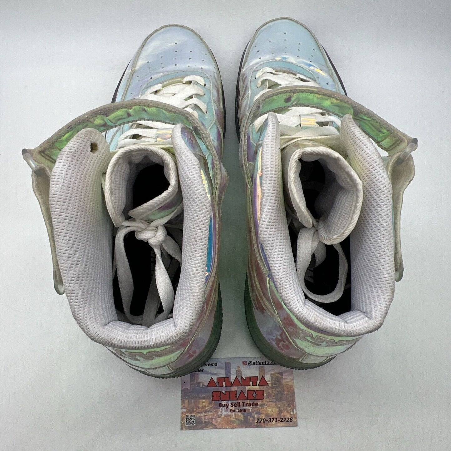 Size 14 - Nike Air Force 1 Mid Iridescent ID (779425-991) Super Bowl Rare