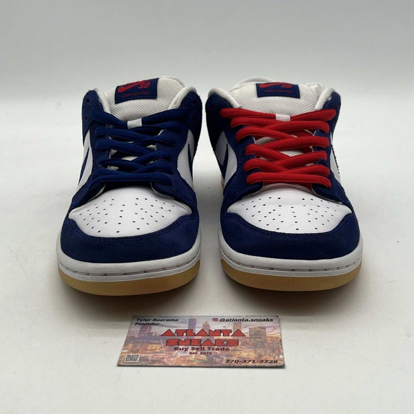 Size 8 - Nike SB Dunk Low Los Angeles Dodgers White Navy Leather (DO9395-400)