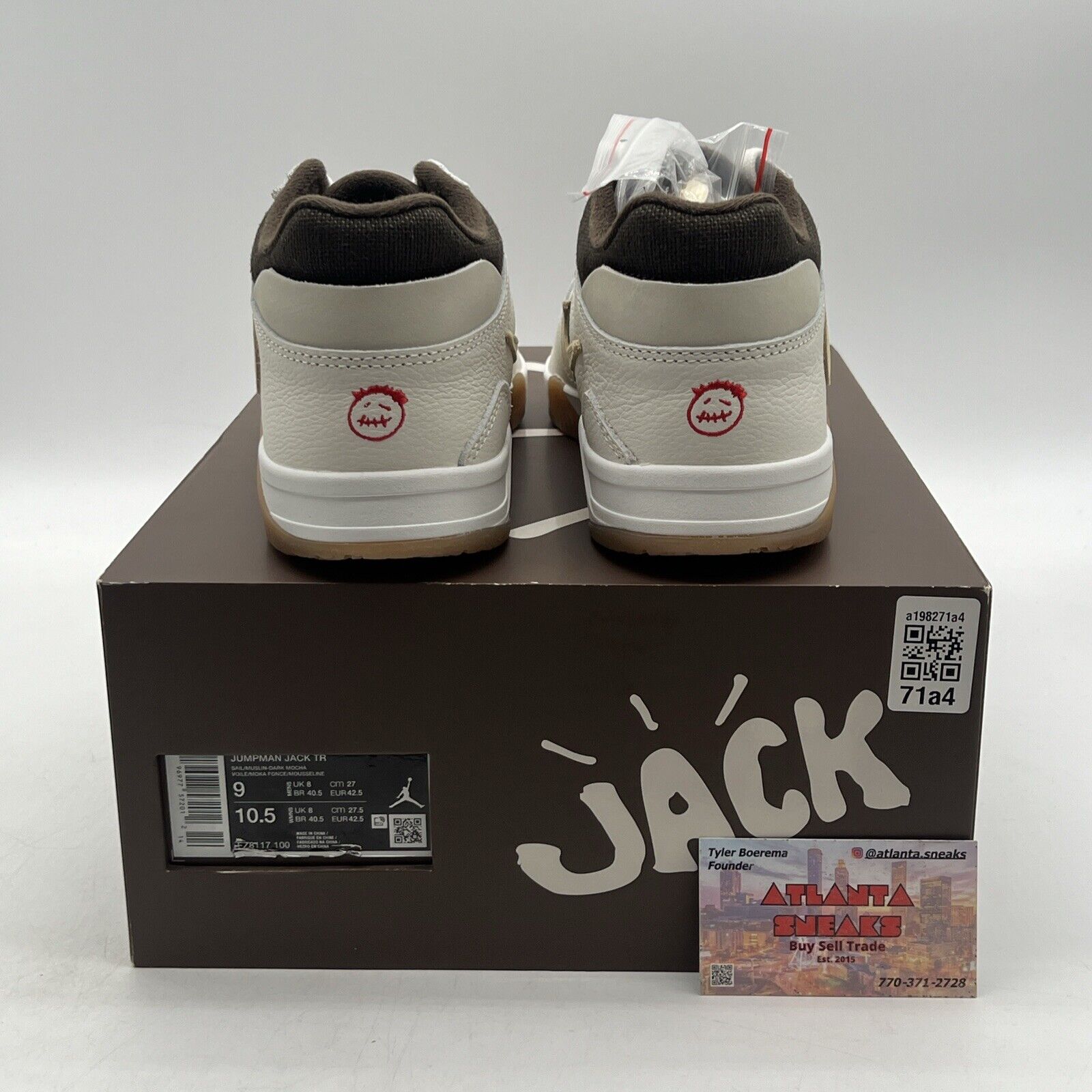 Size 9 - Jordan Jumpman Jack TR Sail Brown White Leather (FZ8117-100)