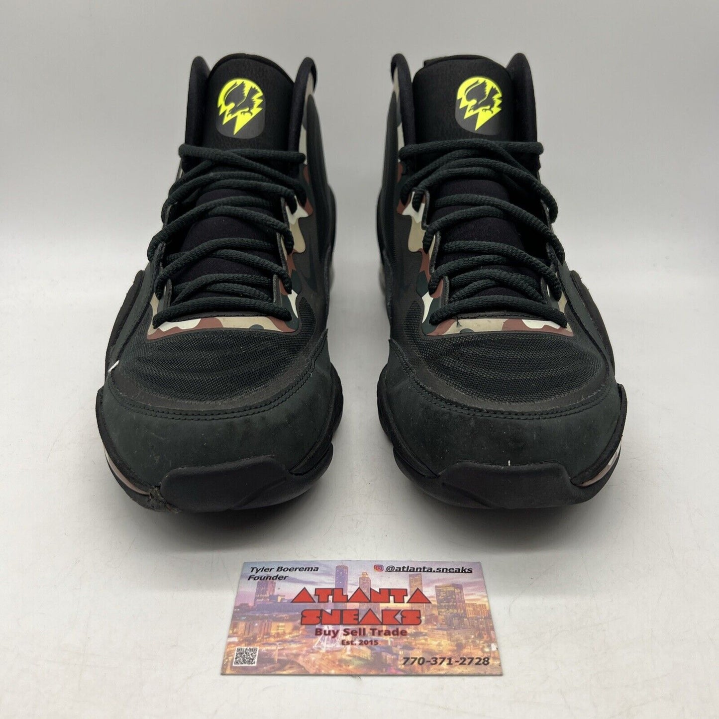 Size 11.5 - Nike Air Penny 5 Camo Camo Green Black Brown