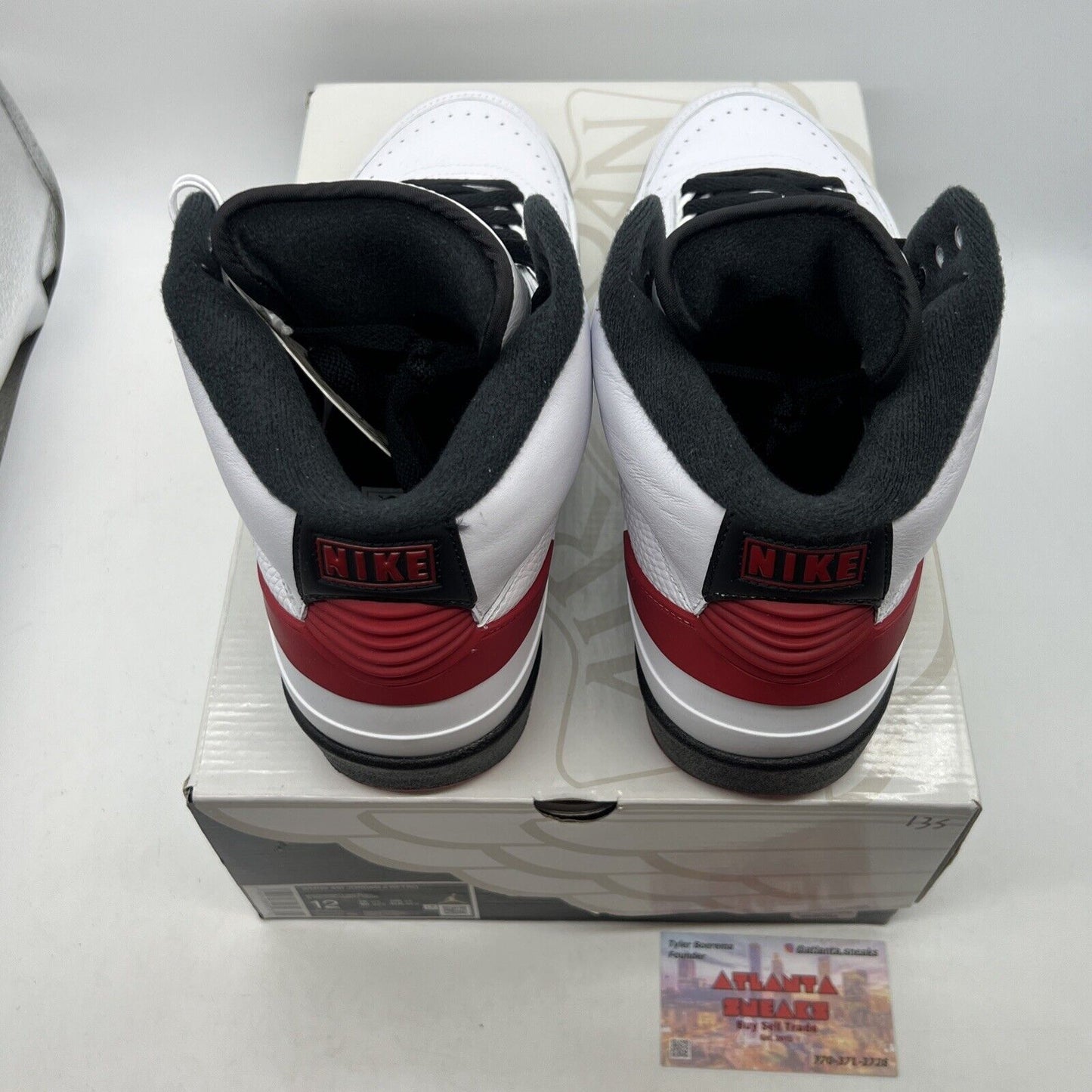 Size 12 - Air Jordan 2 Retro 2022 Chicago W White Black Red Leather (DX4400-106)