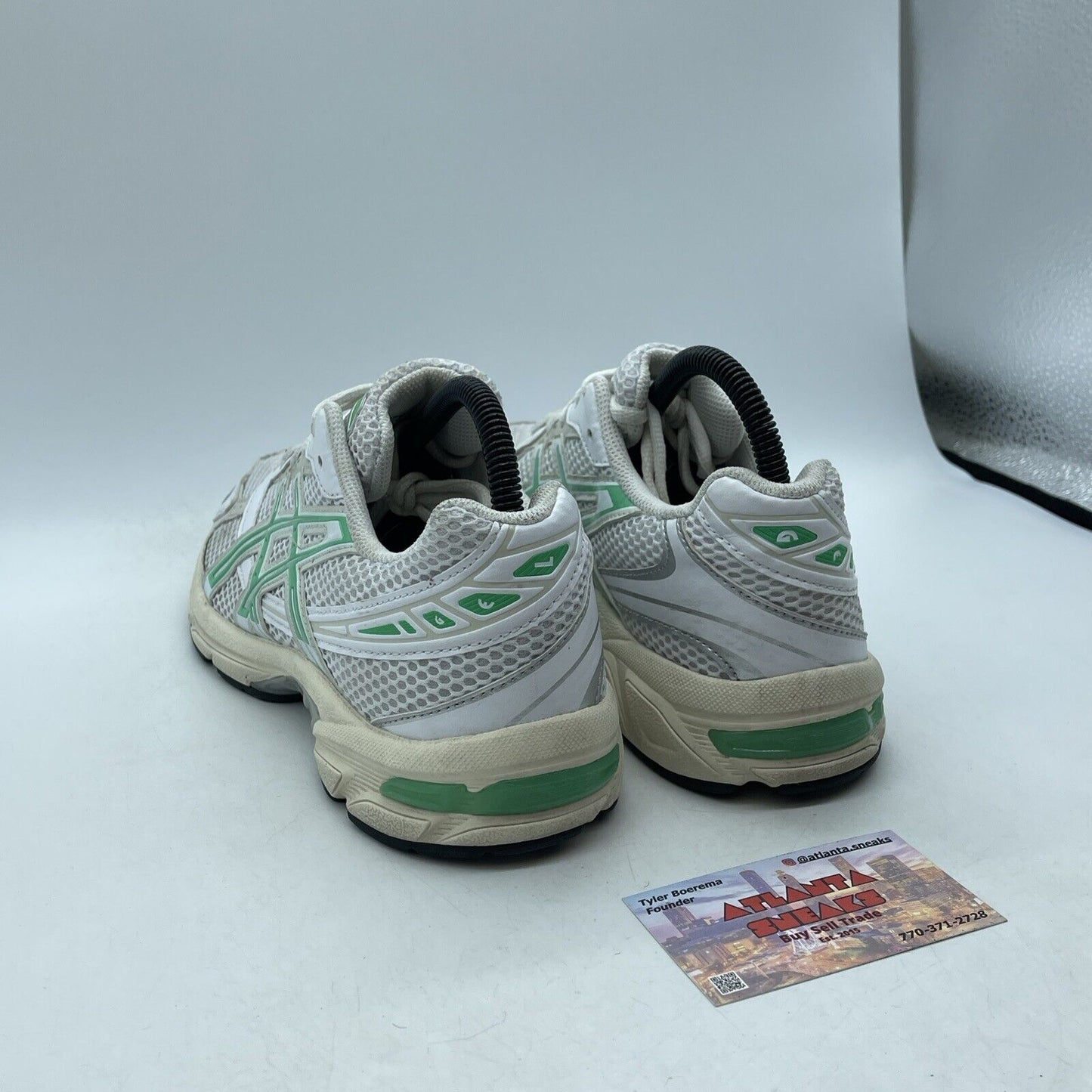 Size 8.5W - ASICS Gel 1130 White Malachite Green White Silver (1202A164-114)