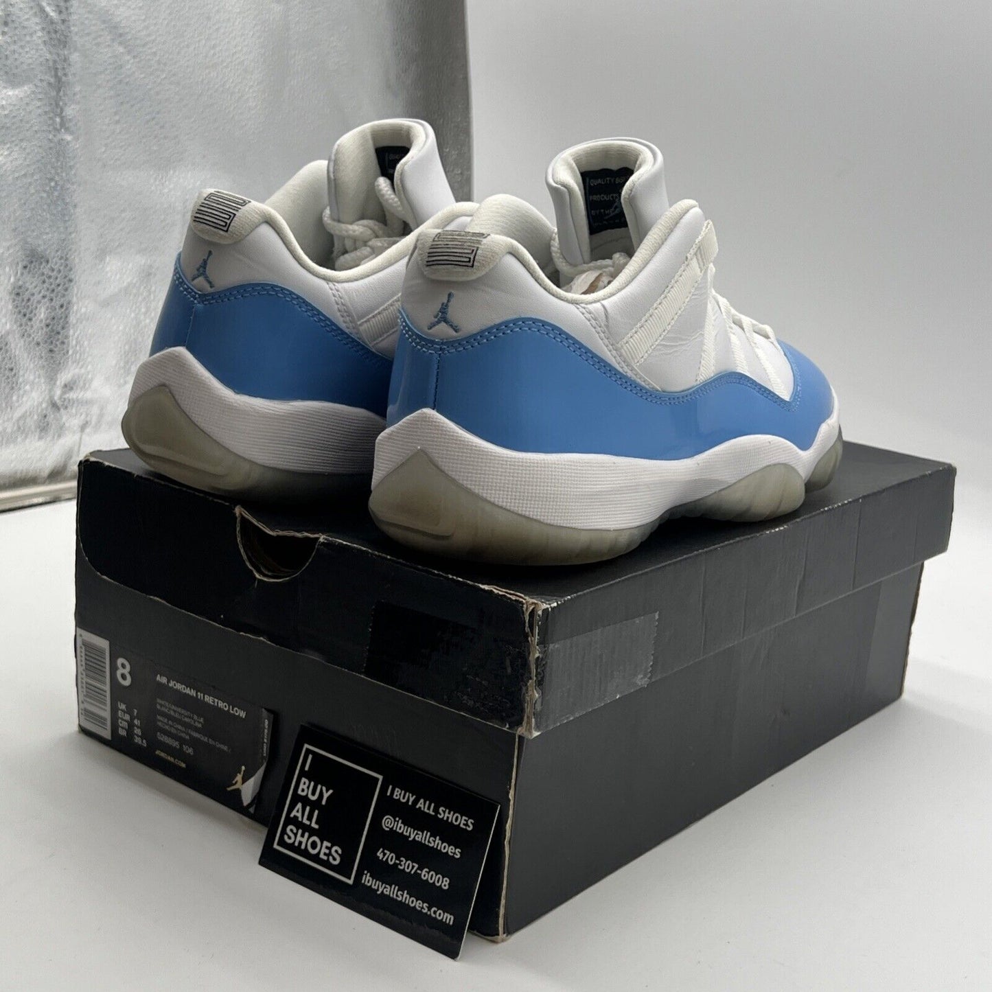 Size 8 - Air Jordan 11 Retro Low UNC 2017 (528895-106)