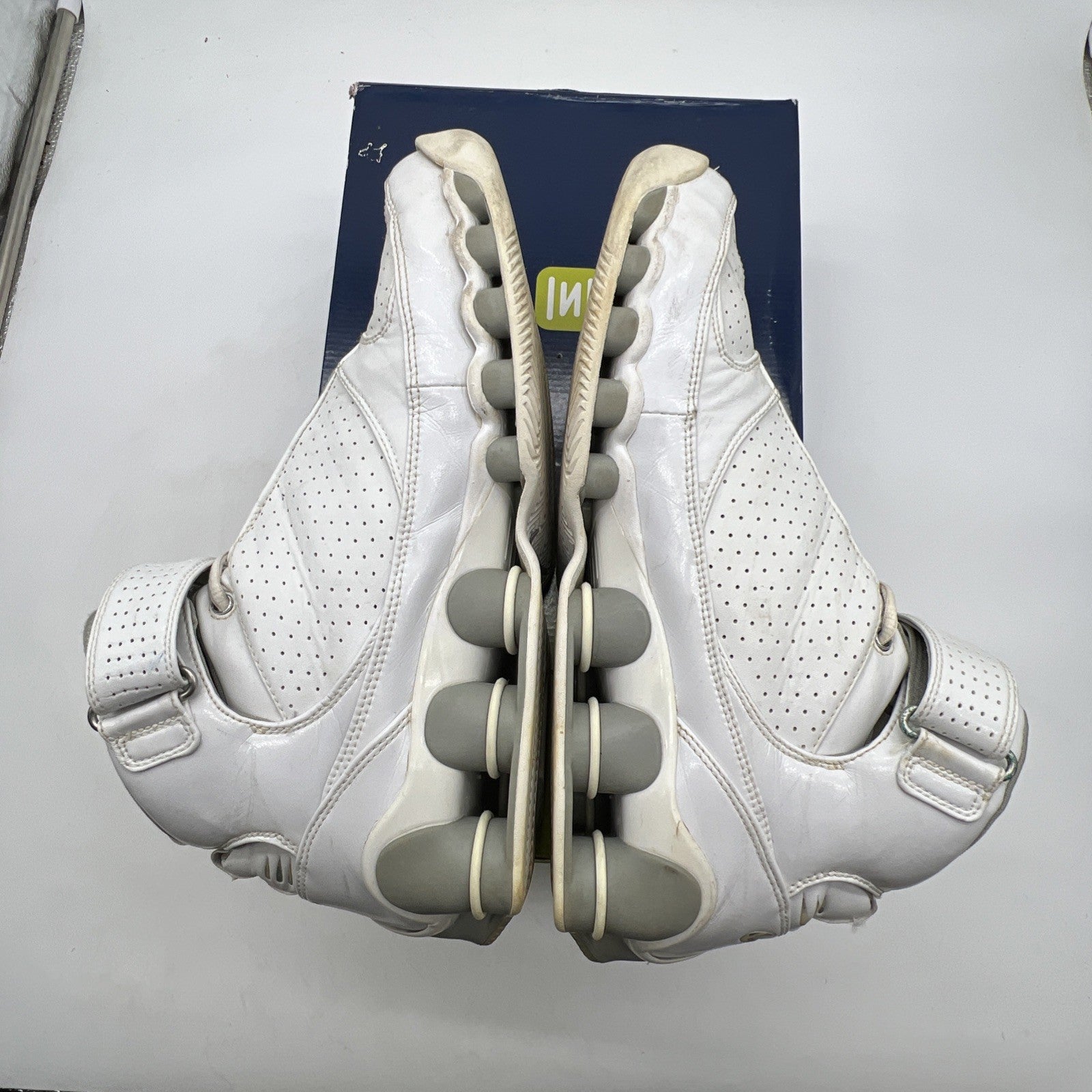 Size 13 - Nike Shox Ups TB White Metallic Silver (311738-102)